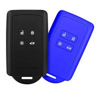 Yosemy 2pcs Carcasa Compatible con Renault Llave de Coche de 4 Botones (Solo Keyless Go) - Funda Protectora de Silicona para Clio/Espace 5 / Master Bus/Talisman/Megane USW.