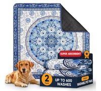 YOSEPATI Almohadillas Lavables para orinar para Perros, Paquete de 2 Almohadillas Reutilizables para Cachorros de 89 x 89cm, Almohadillas de Entrenamiento súper absorbentes de Secado rápido