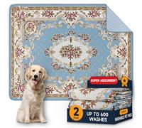 YOSEPATI Almohadillas Lavables para orinar para Perros, Paquete de 2 Almohadillas Reutilizables superabsorbentes, de 45 x 60 cm, Impermeables y AntideslizanteI (Medallón Gris, 60 x45 cm (2 PCS))