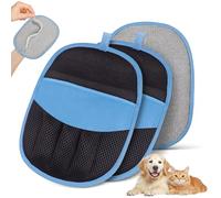 YOSEPATI Guante Magic Brush para Eliminar Pelos de Mascotas, Guante de Aseo Electrostático Yomi para Perros y Gatos, Eliminador de Pelos Pure Path, Quitapelos para Muebles (Azul, 2 Piezas)