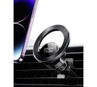 YOSH Soporte Coche mag-Safe, mag-Safe Coche con Iman 20xN55, Soporte para móvil de Vehículo con ventilación giratoria 360 para iPhone 15 14 13 12 Pro MAX Fundas Magsafe para Smartphone