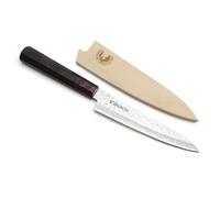 Yoshihiro Nsw capas 46 martillado acero de Damasco japonés Petty cuchillo 6 en palisandro