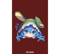 Yoshinoo Himeekawa Date A Live Anime Girl Chibi Kawaii Peeker Notebook: College Ruled Lined Blank Notebook Journal Notepad