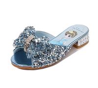 YOSICIL Disfraz Infantil Juego de Zapatos de Princesa Elsacasi Deluxe Zapatillas de Princesa Sofía con Tacon Alto Sandalias de Princesa para niñas