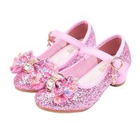 YOSICIL Niña Botas de Nieve con Forro Cálido Zapatos de Princesa Elsacasi Zapatos Invierno Calientes Planas Boots Antideslizante Disfraces de Carnaval Regalo de Cumpleaños EU 25-36