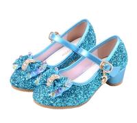 YOSICIL Niña Botas de Nieve con Forro Cálido Zapatos de Princesa Elsacasi Zapatos Invierno Calientes Planas Boots Antideslizante Disfraces de Carnaval Regalo de Cumpleaños EU 25-36