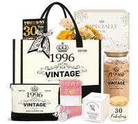 yosiio 30/40/50/60 Cumpleaños Mujeres, Vintage 1996/1986/1976/1966 Set de regalo Mujer, Personalizados 30/40/50/60 Cumpleaños Regalos para Madre, Esposa, Mejor Amiga Hermana, 30 cumpleaños