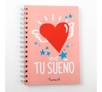 YOSIQUESE Libreta A-5 | 'Vive tu sueño' | Productos y regalos solidarios hechos por personas con discapacidad | Diseño con compromiso