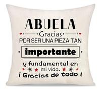 Yoskiasd Abuela Intenté Encontrar Funda de Cojín Regalo para Ella Día del Madre para Mujer Regalos del Nieto Nieta a Sus Abuelas Funda de Almohada Regalo de Cumpleaños Navidad (Abuela-b)