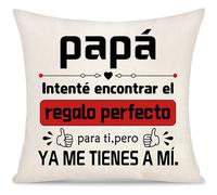 Yoskiasd Mamá Funda de Cojín Regalo Intenté Encontrar Día del Madre para Mujer Madre Madrina del Hijo Hija Gracias Ideal Orginal Regalo de Cumpleaños Navidad (papá-a)