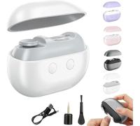 Yosody Nail Clipper, 2025 Upgraded Yosody Easy Clip Nail Clippers, with Led Light & Nail Scraps Storage & Polishing, for Suitable for All Ages (White)