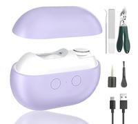 Yosody Smart Electric Nail Clipper for Adults, Fanyil Vueeze Easyclip Smart Nail Clipper, Multi Function Smart Nail Trimmer and Polisher, Cut and Polish Nails in One Piece, Total Nail Care (Purple)