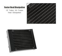 Yosoo 12 Tubos PC Enfriador de Agua Separador de Agua Tubería de Agua para Computadora, Tubo Enfriador de Agua PC Tubo de Refrigeración por Agua Sistemas de Refrigeración por Agua