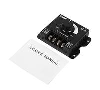 Yosoo 12V-24V 30A LED Switch Dimmer Controlador PWM Metal Regulable LED Dimmer Operación manual para tira de luz Color único 3.3 x 2.6 x 0.8 pulgadas