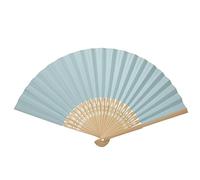 Yosoo 14 Colores 5pcs Chino Plegable de Bambú Costillas Ventilador, Bricolaje Abanico de Papel en de Novia Bailando Puntales Iglesia Boda del Partido de los Favores de Regalo (Color : #10)