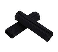 Yosoo 2 pares de Fundas para Cochecito de Bebé cinta Mágica de Neopreno Color Negro