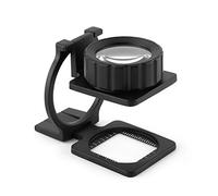 Yosoo 20 x Portable Soporte de lupa plegable lupa lente de cristal Lupa medir escala