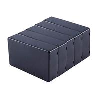 Yosoo 5 cajas de conexiones impermeables de 100 x 60 x 25 mm, cubierta de plástico negro, caja de instrumentos para proyectos electrónicos, caja de conexiones de potencia