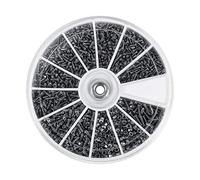 Yosoo 600Pcs Pequeños Tornillos Tuerca Surtido Herramienta Kit De Acero Inoxidable Reparar Herramienta Kit M1 M1.2 M1.4 M1.6 Para Relojes Gafas