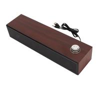 Yosoo Altavoces para Computadora Barra de Sonido Estéreo HiFi Alimentada por USB para PC de Escritorio y Portátil con 5.0 Aux de 3,5 Mm Conectividad Inalámbrica y con Cable Diseño Delgado Marrón