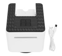 Yosoo Barajador y Repartidor de Cartas Eléctrico, Automático para Póquer y Blackjack, Rotación de 360°, Maneja 1-2 Barajas, Recargable para Uso en Casa en Fiestas