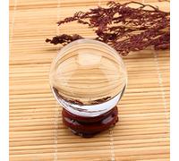 Yosoo Bola de Cristal Transparente con Soporte, Regalo de cumpleaños, decoración del hogar, Oficina, (diámetro de 40 mm) (Transparente)