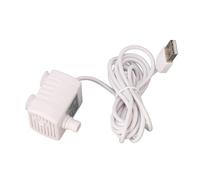 Yosoo Bomba Dispensadora de Agua para Perros, Motor sin Escobillas Ultra Silencioso DC 5V para Fuente de Agua de Gato, Flujo Ajustable con Cable de Carga USB de 148,5 Cm