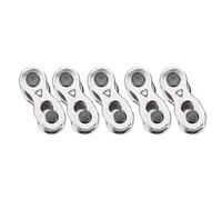 Yosoo Cadena Bicicleta, eslabón rápido Bicicleta MTB, 5 Pares de eslabones de Cadena de liberación rápida de Bicicleta, Pin Conector de Cadena de Bicicleta de Acero para velocidades de 8/9/10