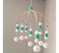 Yosoo Campana de la Cama Colgante, Cuna de bebé Bola de Madera de Madera Fiern Baby Mobile Mobile Wooden Nursery Decor para Niñas