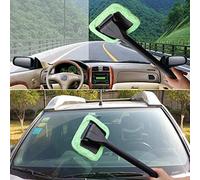 Yosoo Cepillo Limpiador de Parabrisas de Coche de Microfibra, Herramienta Ergonómica de Largo de 13 Pulgadas para Ventanas de Coche y Superficies del Hogar en Azul Claro (Green)