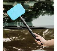 Yosoo Cepillo Limpiador de Parabrisas de Coche de Microfibra, Herramienta Ergonómica de Largo de 13 Pulgadas para Ventanas de Coche y Superficies del Hogar en Azul Claro (Azul Claro)
