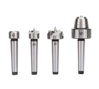 Yosoo Conjunto Central de Torno de Madera Suave, Acero Resistente MT1/MT2, Compatibilidad con el Alcance de la para una Operación Perfecta y Resultados Profesionales (MT1)