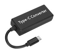 Yosoo Convertidor de Tipo C de Carga Rápida, Ampliamente Compatible, PTC para Control de Calor, Diseño Portátil para Viajes, Trabajo o Escuela (Black)