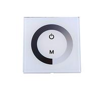 Yosoo DC12-24V Panel De Control Táctil De Pared Panel De Control LED Interruptor De Regulador Cambio De Brillo para La Luz De Tira LED (Color : White)