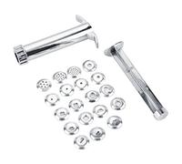Yosoo - Extrusor de acero inoxidable para decoración de tartas con forma de pistola de arcilla polimérica, 18 discos