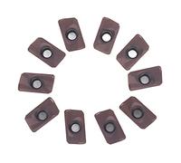 Yosoo Health Gear 10 Piezas de Insertos de Torneado, Cuchillas de Herramientas CNC de Carburo con Revestimiento Multicapa, Insertos de Acabado de Torno para Corte Rápido, Resistencia Al Desgaste,