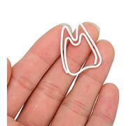 Yosoo Health Gear 100 Clips de Papel con Forma de Diente Lindo, Metal Galvanizado Inoxidable, Pequeños Clips de Papel con Forma de Dibujos Animados, Marcadores Decorativos, Marcadores de Página,