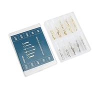 Yosoo Health Gear 100 Juegos de Manecillas de Reloj de Repuesto de Metal de Cuarzo para Movimiento 2035 PC21 SL68 - Punteros de Hora, Minuto y Segundo (Oro Luminoso)