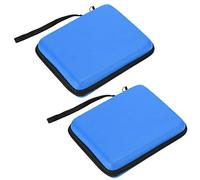 Yosoo Health Gear 2 Bolsas de Almacenamiento EVA Bolsa Dura Protectora para Consola de Juegos Portátil 2DS con Doble Cremallera Correa de Mano a Prueba de Golpes a Prueba de Polvo Impermeable para