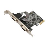Yosoo Health Gear 2 Puertos PCI Express RS232 DB9 Tarjeta de Puerto Serie, Tarjeta de Adaptador Serial PCIe Tarjeta de Expansión PCIe Serial Tarjeta de Controlador de Host Serial para Ventana para