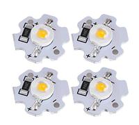 Yosoo Health Gear 25 Chips LED con Base de Aluminio, Cuentas de Lámpara LED de 5 V, 3 W, 200 Lm, para Accesorios de Iluminación de Bricolaje, Linternas, Focos, Faros, Alto Brillo, Baja Decadencia de