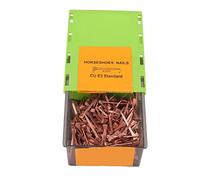 Yosoo Health Gear 250 Clavos de Herradura Chapados en Cobre con Caja de Plástico, Alta Resistencia a la Tracción, Fijación Precisa, Fácil Doblado para Herrar Caballos, Granjas Ganaderas (Oh)