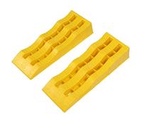 Yosoo Health Gear 3 Niveles de Rampas para Nivelación de RV y Calzos para Ruedas de Remolque - 1 Par de Estabilizadores Amarillos de Alta Resistencia para Terreno Irregular