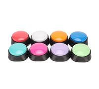 Yosoo Health Gear 8 Botones de Grabación de Voz para Entrenamiento de Mascotas, Grabación Clara de 30 Segundos para Comunicación con Perros, con Material ABS para Aprendizaje de Niños y Juegos de