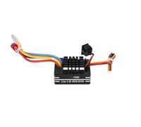 Yosoo Health Gear 80A ESC Cepillado, Controlador de Velocidad Electrónico Cepillado RC a Prueba de Agua con Cuerpo de Aleación de Aluminio ABS, 2 a 3S LiPo 6.5V 5A BEC, 3 Modos para RC Car Boat Tank