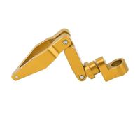 Yosoo Health Gear Abrazadera de Cable para Tubo de Aceite de Motocicleta, Soporte de Cable de Aleación de Aluminio CNC con Ajuste Ajustable, Enrutamiento Seguro y Revestimiento Anodizado, para (GOLD)