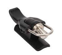 Yosoo Health Gear Abrazadera para Caña de Pescar Marina Negra con Gatillo de Lanzamiento de Pesca en el Mar, Ayuda para Gatillo de Pesca de Surf con Cañón, Botón de Pulgar Biónico de Carrete Fijo