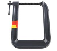 Yosoo Health Gear Abrazadera para Carpintería, Abrazadera en C Resistente Tratada Térmicamente de Acero Forjado, Mango de Alto par que Evita la Deformación para Carpintería (Espesor de sujeción