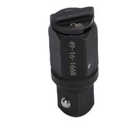 Yosoo Health Gear Adaptador de Yunque de Trinquete de Repuesto, Adaptador de Yunque de Bloqueo de Acero Al Carbono para Dados de Trinquete de Caja, Accionamiento Hexagonal Antideslizante con (3/8