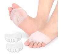 Yosoo Health Gear Almohadillas Metatarsianas de Gel, 1 Par, Cojines Transpirables para Antepié, Prevención de Fricción y Alivio del Dolor del Pie para Hombres y Mujeres